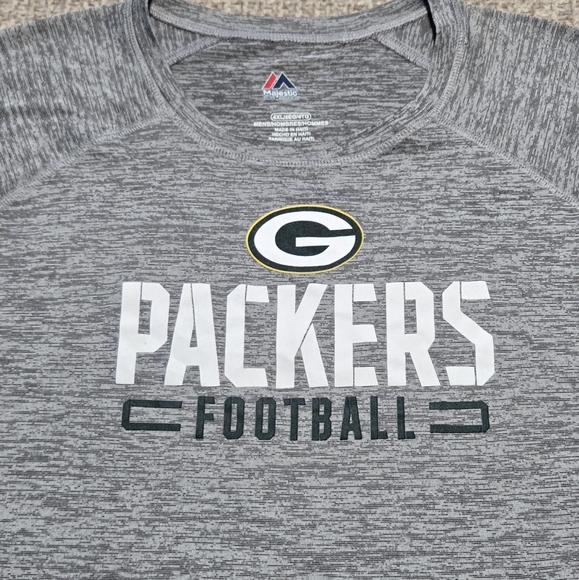 Majestic Other - Majestic Packers Football Shirt Long Sleeve Size 4XL Green Bay Packers Shirt